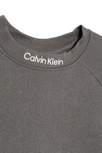 Carica l&#39;immagine nel visualizzatore di Gallery, Calvin Klein Jeans Felpa Girocollo in Cotone Grigio