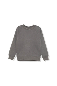 Calvin Klein Jeans Felpa Girocollo in Cotone Grigio