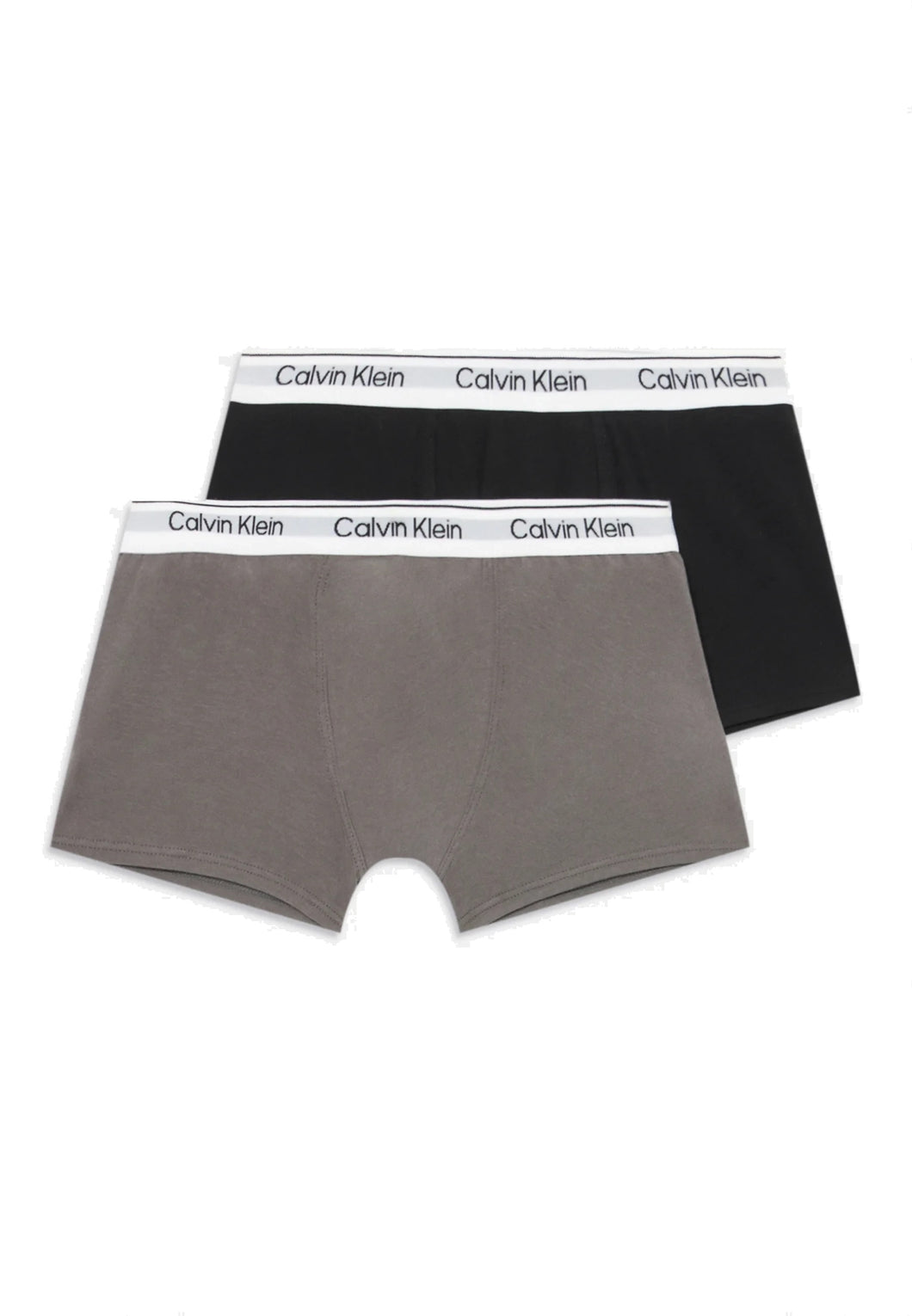 Calvin Klein Jeans B70B700506 - Boxer da Ragazzo, 2 Pezzi, Colore Grigio (granitegrey/pvhblack), 8-10 Anni