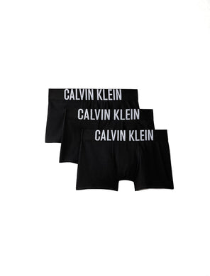 Calvin Klein Bambino Pantaloncini Boxer Confezione da 3 con Fascia con Scritta Logo Colore Nero