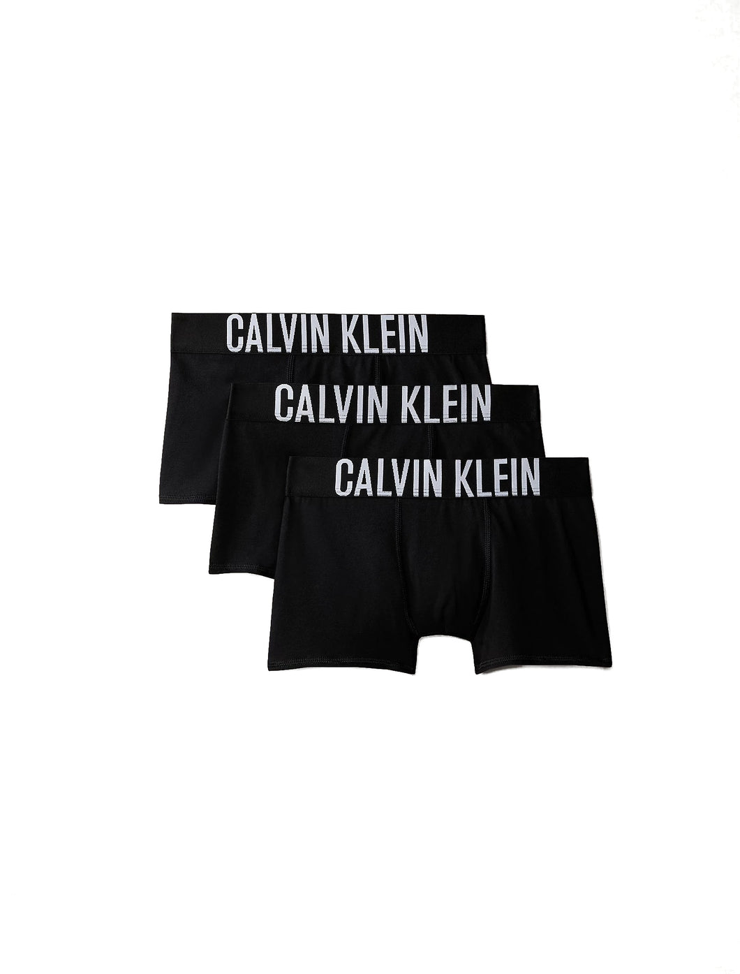 Calvin Klein Bambino Pantaloncini Boxer Confezione da 3 con Fascia con Scritta Logo Colore Nero