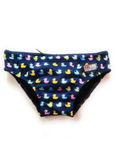Carica l&#39;immagine nel visualizzatore di Gallery, Mc2 Saint Barth Costume Slip Mare Bambino Billy Blu Stampa Paperelle Colorate