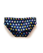 Carica l&#39;immagine nel visualizzatore di Gallery, Mc2 Saint Barth Costume Slip Mare Bambino Billy Blu Stampa Paperelle Colorate