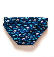 Carica l&#39;immagine nel visualizzatore di Gallery, Mc2 Saint Barth Costume Slip Mre Bambino Billy Blu Stampa Squali