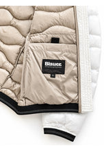 Load image into Gallery viewer, BLAUER Giubbotto Lowell Piumino a Onde Bianco
