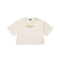 Load image into Gallery viewer, BLAUER T-shirt Harriett "Boxy Fit" – Bianca con Logo Verde - Junior &amp; Co.it