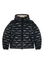 Load image into Gallery viewer, BLAUER Giubbotto Bryant Junior Nero Trapunta ad Onde Micro Rip