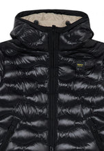 Load image into Gallery viewer, BLAUER Giubbotto Bryant Junior Nero Trapunta ad Onde Micro Rip