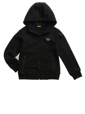 BLAUER Felpa Aperta con Zip David Junior Nera
