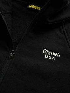 BLAUER Felpa Aperta con Zip David Junior Nera