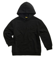 Load image into Gallery viewer, BLAUER Felpa con Cappuccio Nera con Logo in Rilievo