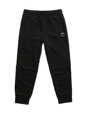 BLAUER Pantalone in Felpa con Scudo Ricamato Eric Junior Nero