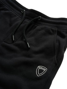 BLAUER Pantalone in Felpa con Scudo Ricamato Eric Junior Nero