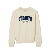 Load image into Gallery viewer, MC2 SAINT BARTH Felpa Bobby in Cotone Panna con Logo Sport Club Effetto Spugna - Junior &amp; Co.it