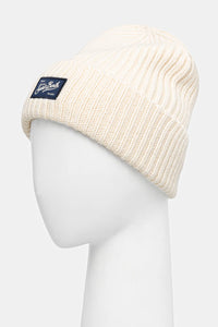Mc2 Saint Barth Cappello a Coste in Maglia Bianco Berry con Toppa Saint Barth