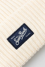 Carica l&#39;immagine nel visualizzatore di Gallery, Mc2 Saint Barth Cappello a Coste in Maglia Bianco Berry con Toppa Saint Barth