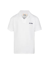 Load image into Gallery viewer, MC2 SAINT BARTH Polo Charles Jr in piqué di Cotone Bianco Senza Bottoni - Junior &amp; Co.it
