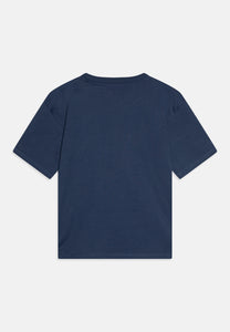 Calvin Klein Jeans T-Shirt Blu con Stampa Logo sul Davanti