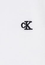 Carica l&#39;immagine nel visualizzatore di Gallery, Calvin Klein Jeans Polo Bianca in piqué Elasticizzato