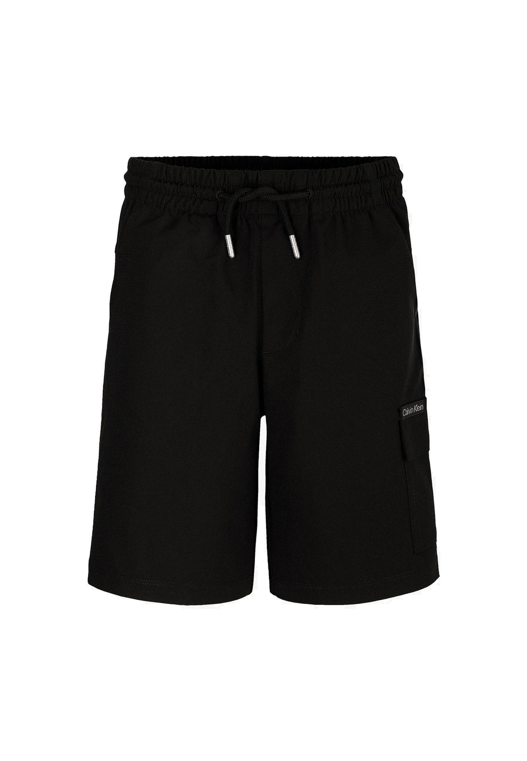 Calvin Klein Jeans Pantaloncini Neri Cargo Parachute Taglio Relaxed