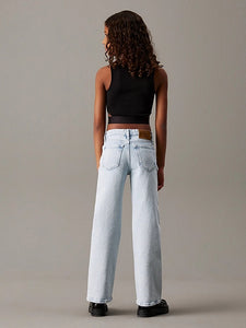 Calvin Klein Jeans T-Shirt Canotta Top Senza Maniche Punto Skinny Nera