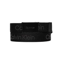 Carica l'immagine nel visualizzatore di Gallery, CALVIN KLEIN Cintura logata nera
