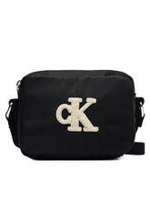 Carica l'immagine nel visualizzatore di Gallery, CALVIN KLEIN JEANS Borsa a Tracolla Nera con Logo CK Dimensioni: 16x12x5 cm