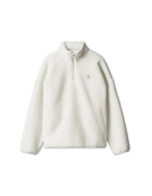 Load image into Gallery viewer, CALVIN KLEIN JEANS Giacca Felpa in Sherpa Panna con Mezza Zip