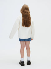 Load image into Gallery viewer, CALVIN KLEIN JEANS Giacca Felpa in Sherpa Panna con Mezza Zip