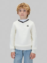Load image into Gallery viewer, CALVIN KLEIN JEANS Felpa Beige con Collo a V