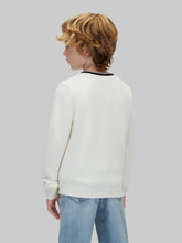 Load image into Gallery viewer, CALVIN KLEIN JEANS Felpa Beige con Collo a V