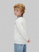 Load image into Gallery viewer, CALVIN KLEIN JEANS Felpa Beige con Collo a V