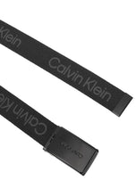 Carica l'immagine nel visualizzatore di Gallery, CALVIN KLEIN Cintura logata nera