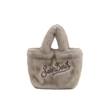 Carica l'immagine nel visualizzatore di Gallery, MC2 SAINT BARTH Borsa Colette Soft Fur Beige Tortora 30x26x14cm