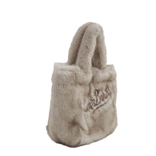 Carica l'immagine nel visualizzatore di Gallery, MC2 SAINT BARTH Borsa Colette Soft Fur Beige Tortora 30x26x14cm