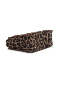 Mc2 Saint Barth Borsa Colette Felt in Misto Lana Leopardata Dimensioni: 27 x 25 x 14 cm