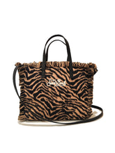 Load image into Gallery viewer, MC2 SAINT BARTH Borsa Colette in Felt Stampa Zebrata Dimensioni 30x22x15 cm