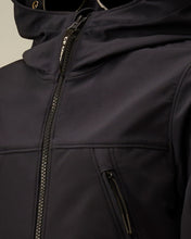 Carica l'immagine nel visualizzatore di Gallery, C.P. COMPANY Giubbotto SoftShell Blu con Cappuccio Goggle - Junior &amp; Co.it