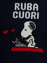 Load image into Gallery viewer, MC2 SAINT BARTH Maglia Blu Girocollo con Jacquard Ruba Cuori per Bambini