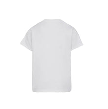 Carica l&#39;immagine nel visualizzatore di Gallery, Mc2 Saint Barth T-Shirt Girocollo da Bambina Elly in Jersey di Cotone Bianco con Ricamo di Strass Saint Barth