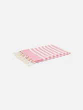 Load image into Gallery viewer, MC2 SAINT BARTH Telo Mare In Cotone Fouta con Stampa a Righe Rosa Dimensioni: 100 x 200 cm - Junior &amp; Co.it