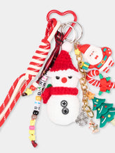 Load image into Gallery viewer, MC2 SAINT BARTH Portachiavi con Pupazzo di Neve e Babbo Natale
