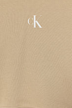 Carica l&#39;immagine nel visualizzatore di Gallery, Calvin Klein Jeans Felpa Cropped Beige con Cappuccio per Bambina