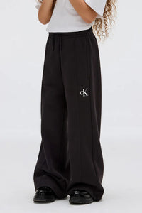 Calvin Klein Jeans Pantalone Tuta in Cotone a Gamba Larga