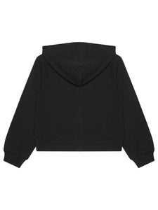Calvin Klein Jeans Felpa Nera Aperta con Cappuccio