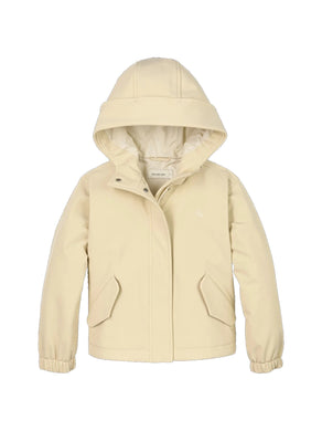 Calvin Klein JEANS Giubbotto Parka tecnico imbottito leggero Panna