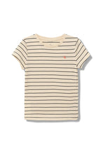 Carica l&#39;immagine nel visualizzatore di Gallery, Calvin Klein Jeans T-Shirt a Righe Beige in Cotone