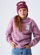 Carica l'immagine nel visualizzatore di Gallery, LIU JO Felpa con Cappuccio Rosa Orchidea Stampa Teddy Bear
