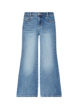 Carica l'immagine nel visualizzatore di Gallery, LIU JO Jeans Flare in Denim Cotone con Lavaggio Used