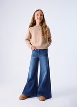 Load image into Gallery viewer, LIU JO Jeans Wide Leg a Gamba Larga in Denim Stretch Stonewash